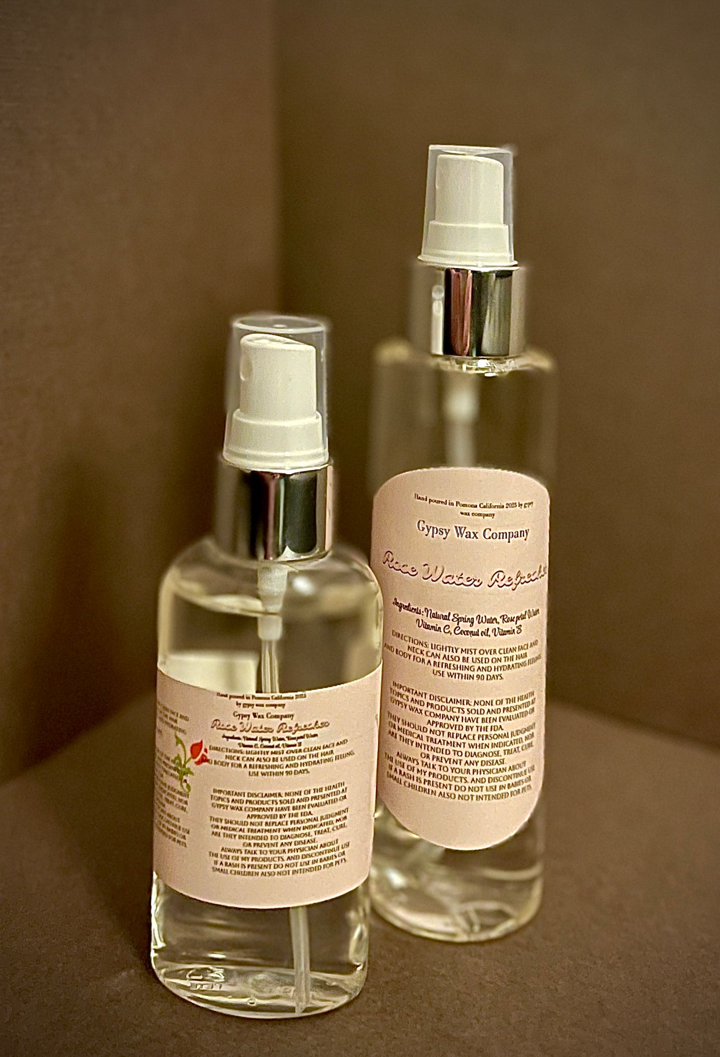 Rose Water facial mist (4 sizes available)