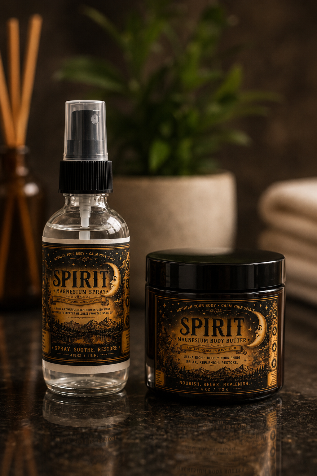 New Spirit Magnesium Butter Rub Cream ~light bees wax scent~