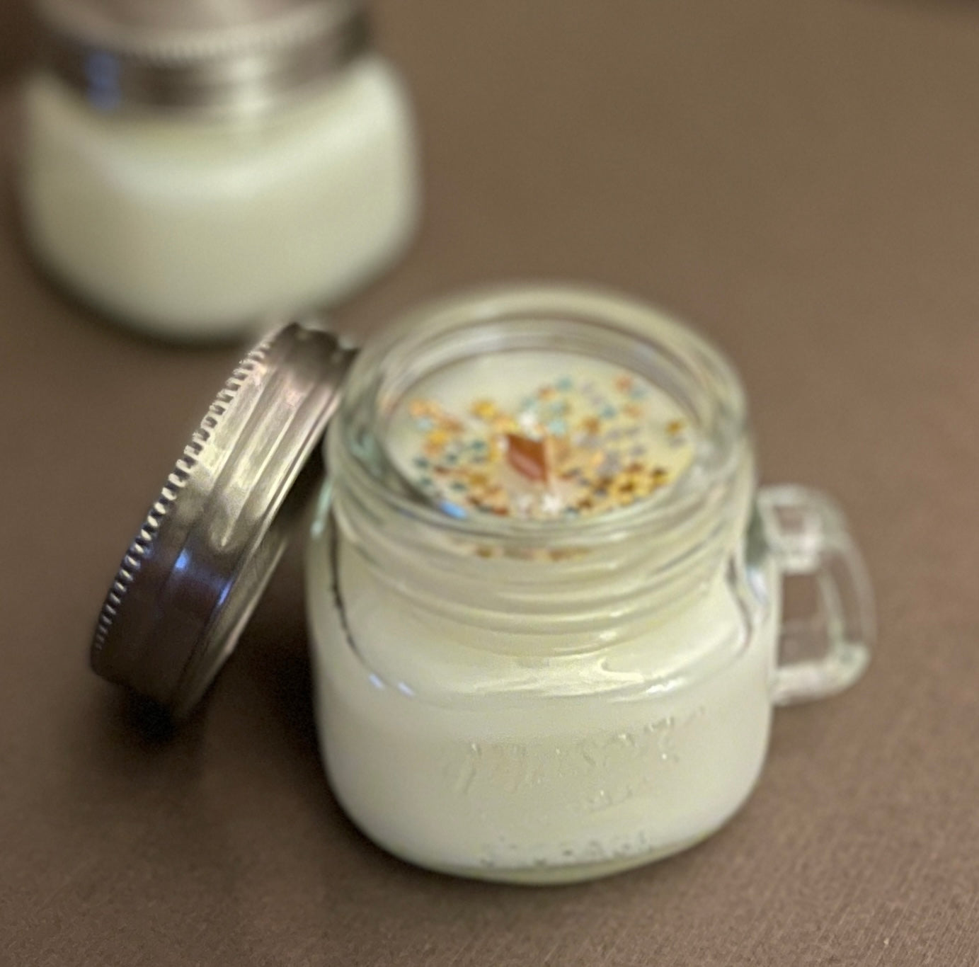Miniature “the Hummingbird” candle -fresh citrus scent-