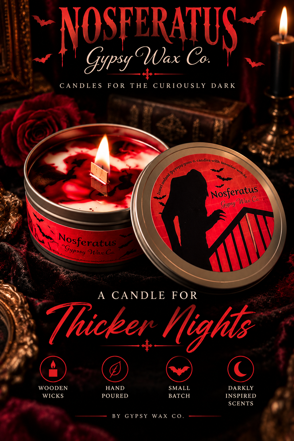 “Noseferatus~ 15 ounce candle