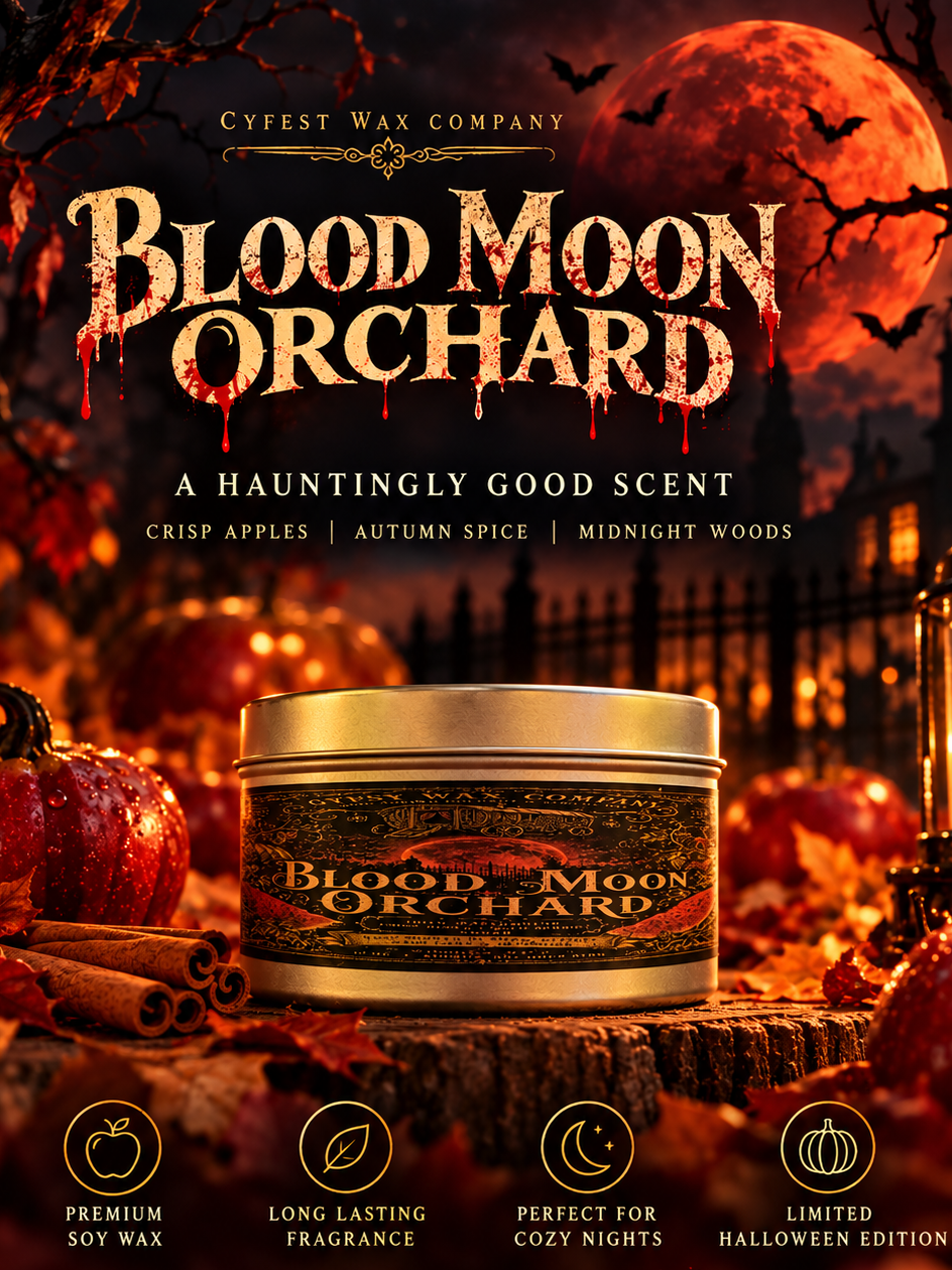Blood moon 15 ounce candle
