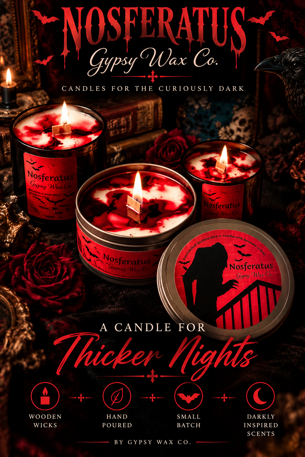 “Noseferatus~ 15 ounce candle
