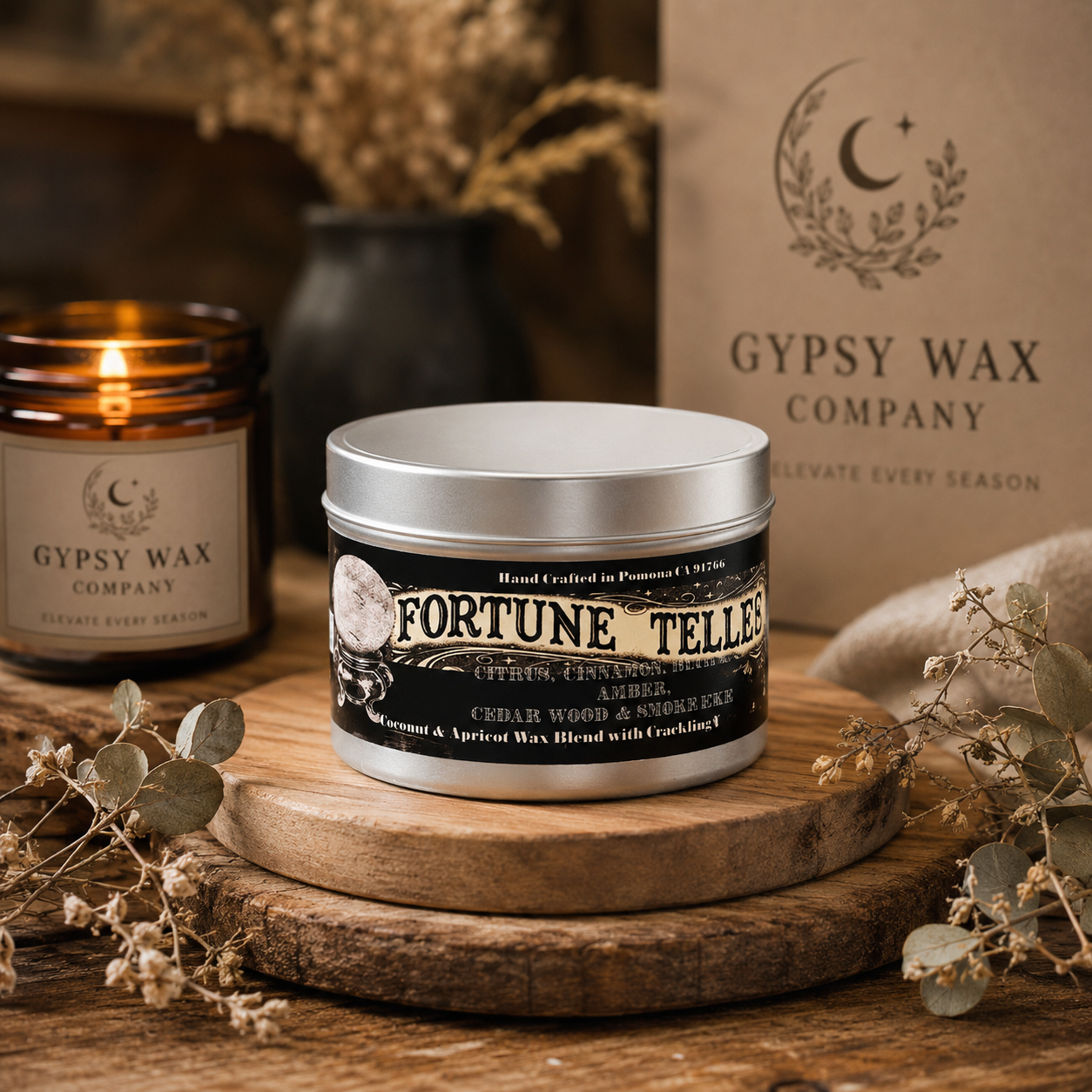 *Pre-order* Fortune Teller candle ~ fresh sage, tonka, cinnamon and smoking embers~