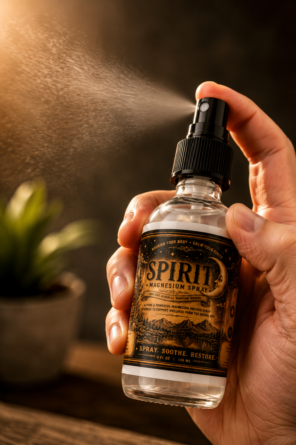 Magnesium Spray "Spirit" ~light lavender mist best for joint discomfort~